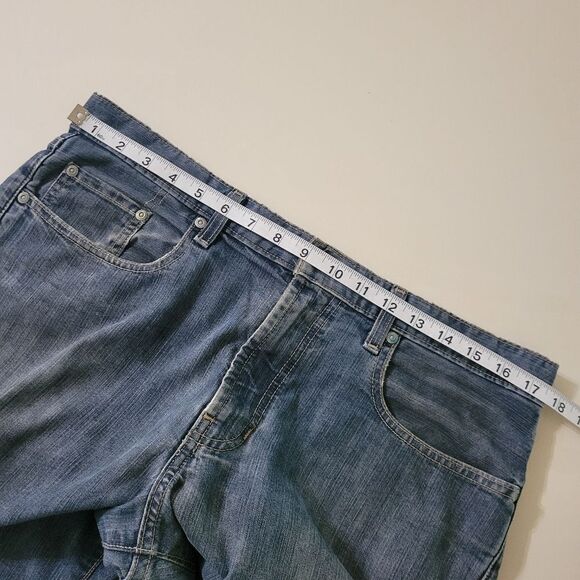 Structure Men's Straight Fit Blue Denim Jeans - Picture 4 of 13